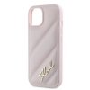 Karl Lagerfeld KLHCP14SPQDSMGP iPhone 14 / 15 / 13 6.1 różowy/pink hardcase Diagonal Quilted Script